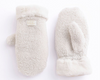 FLEECE MITTENS WITH FAUX FUR TRIM