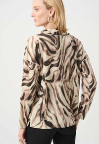 JOSEPH RIBKOFF SWEATER TUNIC LUREX BOXY