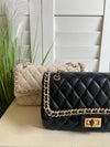 CJWLY HANDBAG QUILT RHINE CHAIN