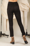 SOLID FAUX SUEDE LEGGING FIT PANT