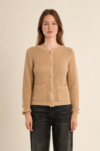 MOLLY CARDIGAN W GOLD BUTTONS