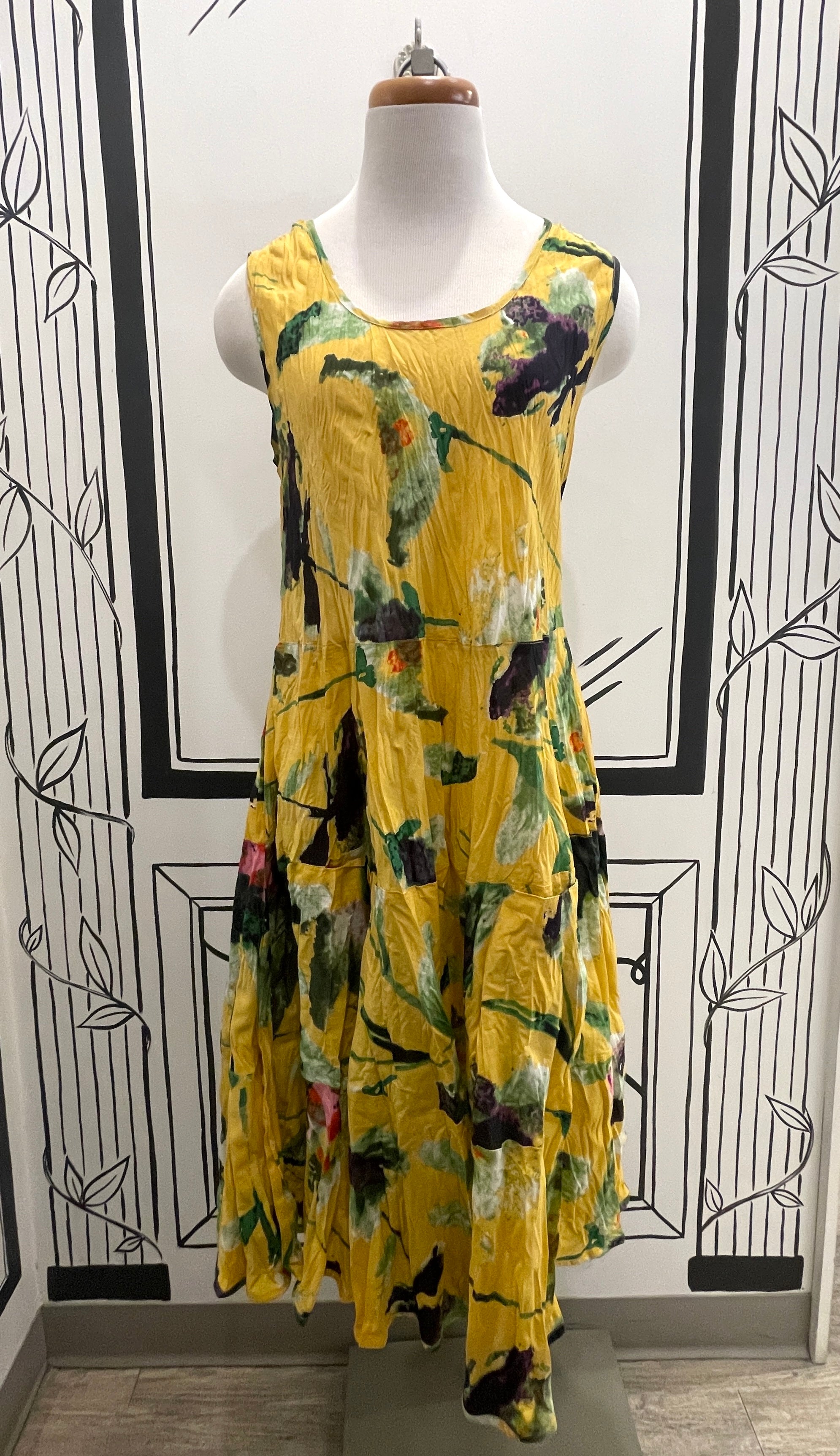 PRINTED TANK DRESS