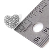 WONA EARRING PAVE HEART SLVR