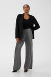 KAFFE PANTS WIDE LEG SHIMMER TEXTURE