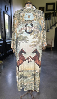 MARKET OF STARS KIMONO OPERA ROBE WITH BELT