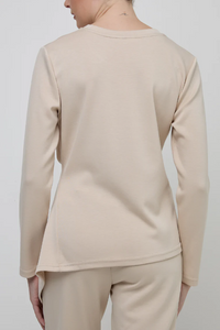 UCHUU TIE WAIST LONG SLEEVE SWEATER