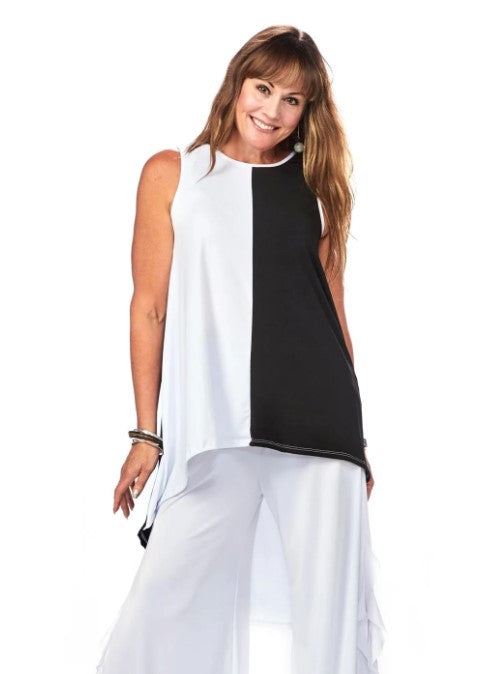 RAPZ TUNIC SLEEVELESS COLOURBLOCK
