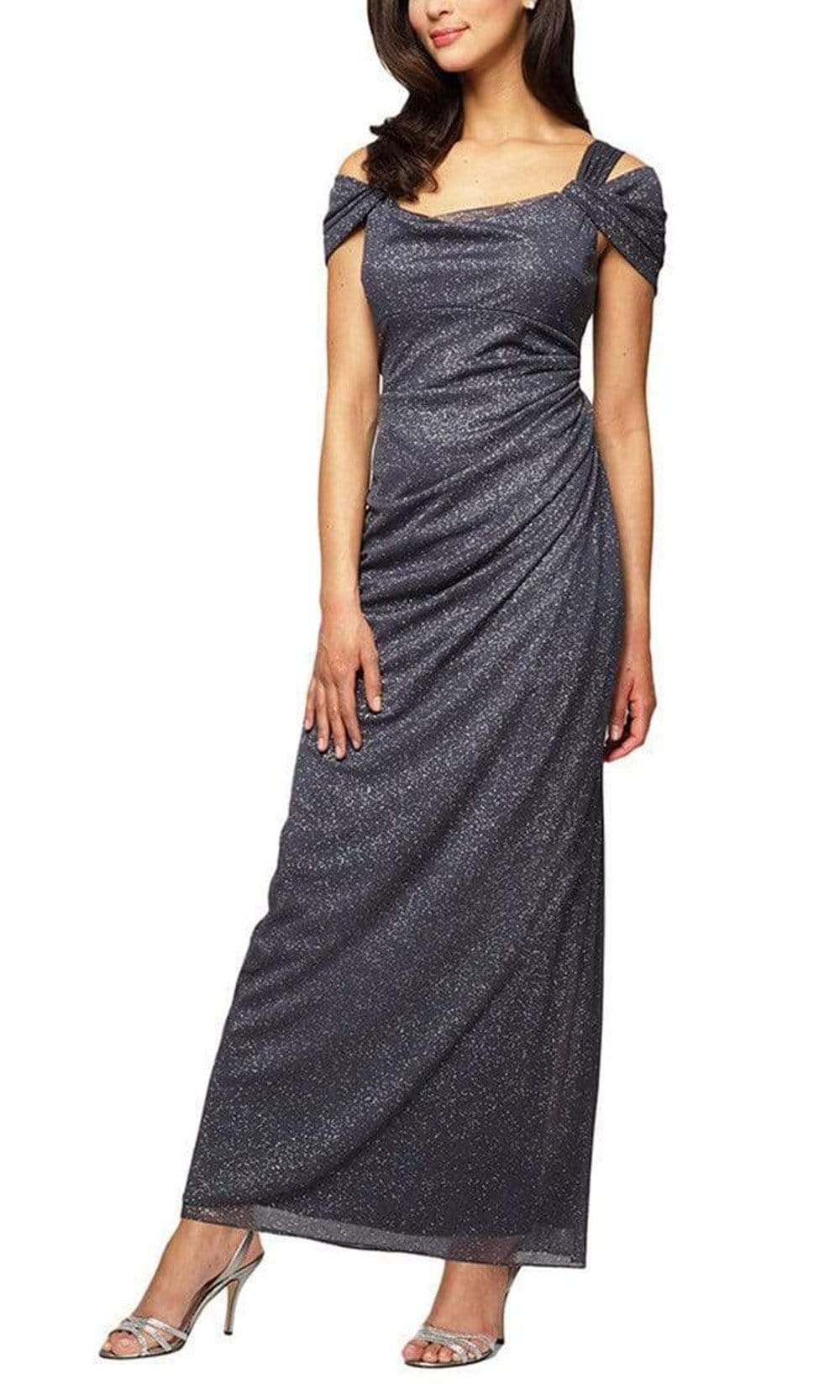 ALEX GOWN RUCHED SPARKLE