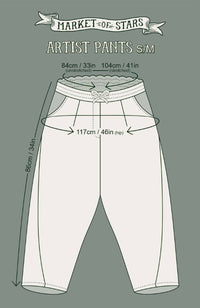 MARKET PANTS CROPPED ARTIST SIZED