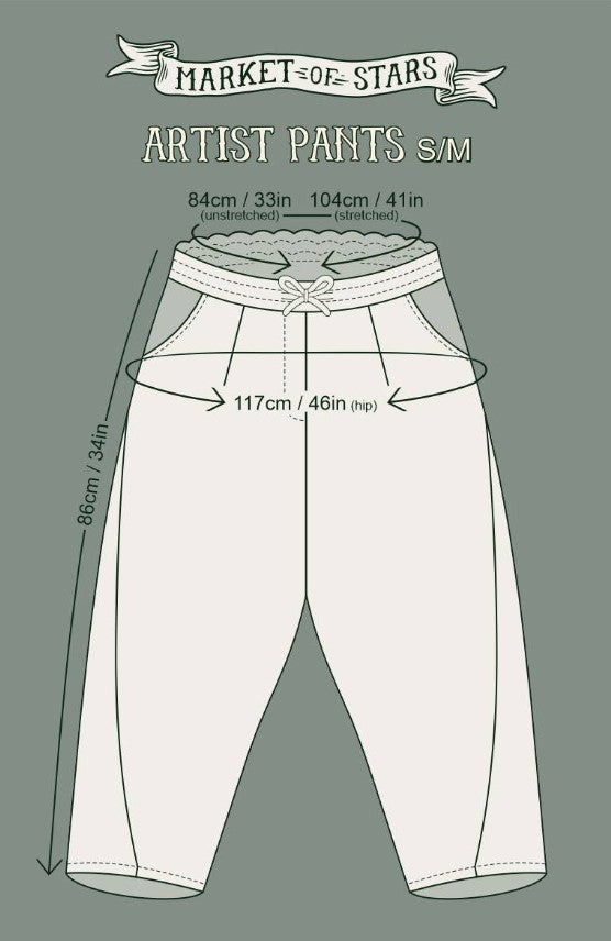 MARKET PANTS CROPPED ARTIST SIZED
