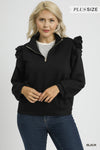 UM  1/3 ZIP PULLOVER RUFF