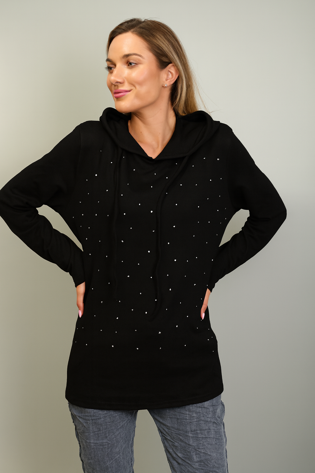 ALINA HOODIE W RHINE STN