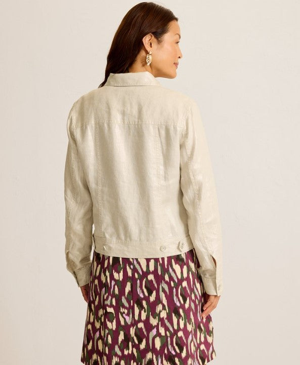 TOMMY METALLIC LINEN JKT