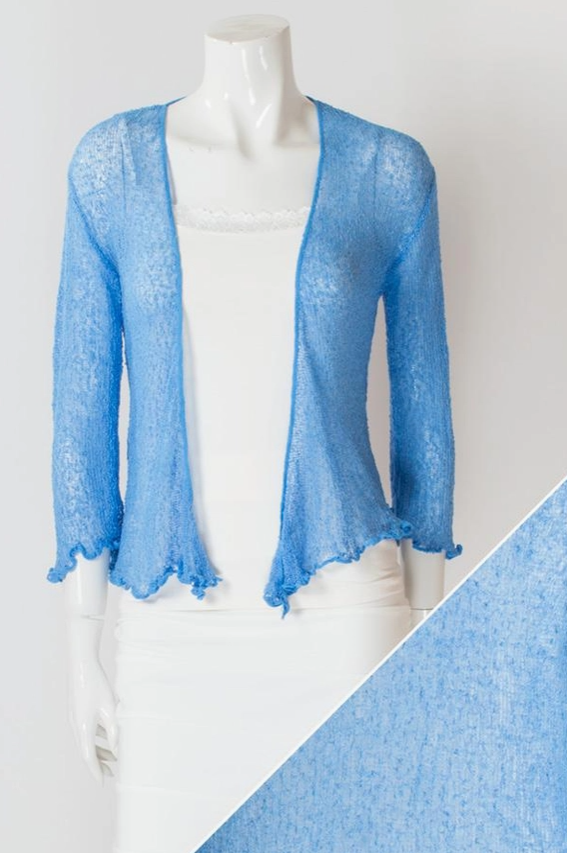 BLUE SKY SHORT SHRUG SWEATER