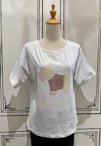 RHINESTONE WESTIE TOP