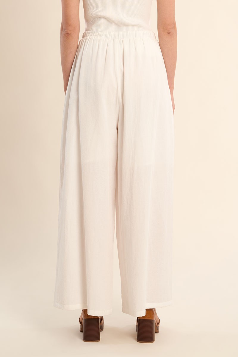 MOLLY PANTS WIDE LEG WAIST DETAIL