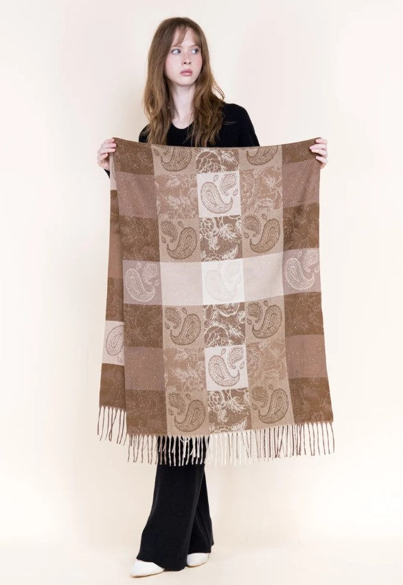 ORIG PAISLEY FRNG SCARF