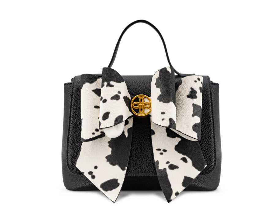 LIKE BAG XBODY COW PRNT BOW