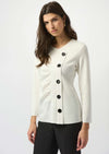 JOSEPH RIBKOFF SCUBA JERSEY STRAIGHT TOP
