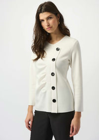 JOSEPH RIBKOFF SCUBA JERSEY STRAIGHT TOP