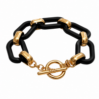 MERX LARGE LINK MIX MATERIAL BRACELET