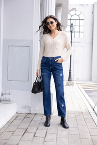 ORANGE DENIM HEARTS
