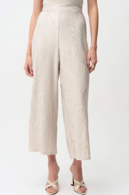 JOSEPH RIBKOFF PLEATED WIDE LEG PANT