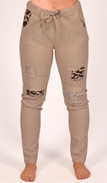 CATH PANT PULL ON LEO/SEQUIN