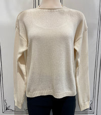LONG SLEEVE PLAIN KNIT SWEATER
