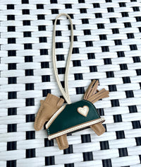 ITALIAN LEATHER HORSE CHARM