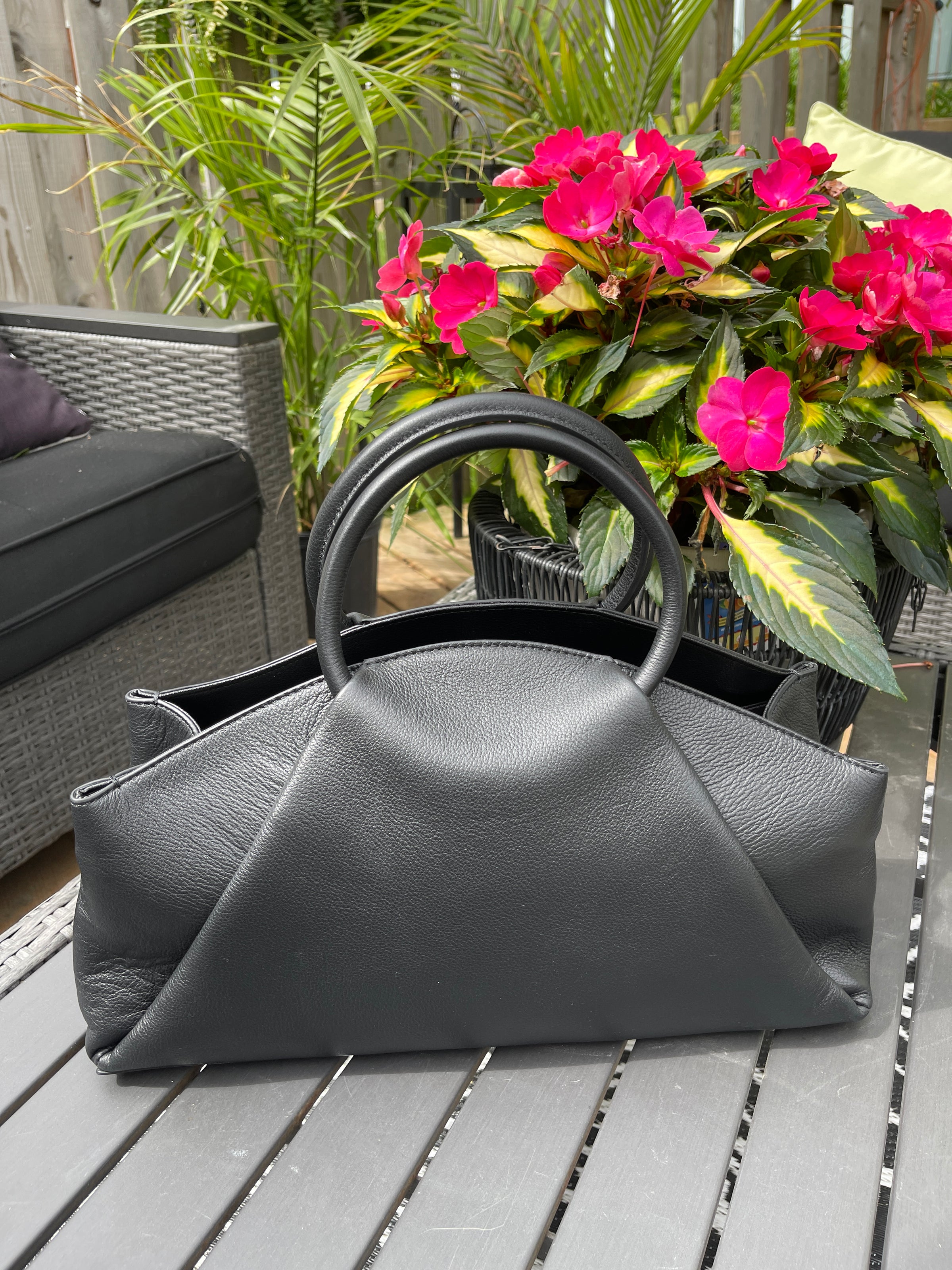 ITALIAN LEATHER FOLD BAG