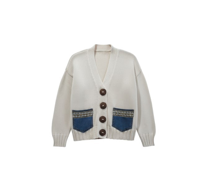 SHANNON SWEATER CARDI BUTTON UP