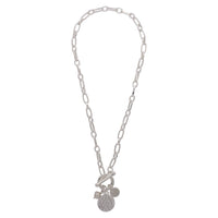 MERX NECKL SHRT PAVE PRL CRCL