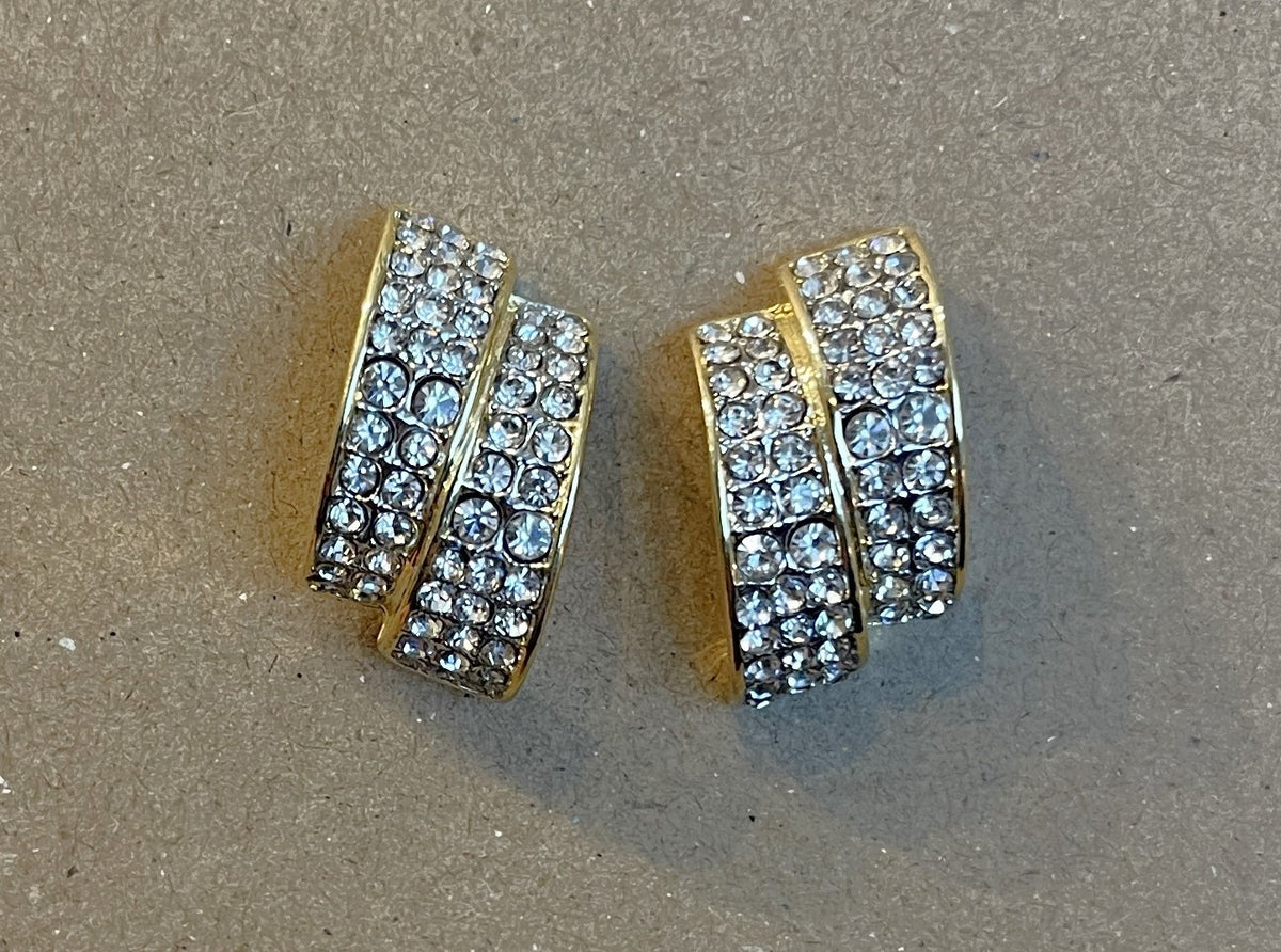 KBELL EARR HALF DBBL BAR CUBIC Z