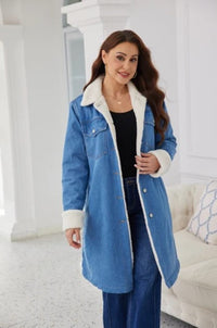 ORANGE JACKET LONF TUFTED DENIM