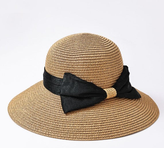 SUN HAT WITH RIBBON