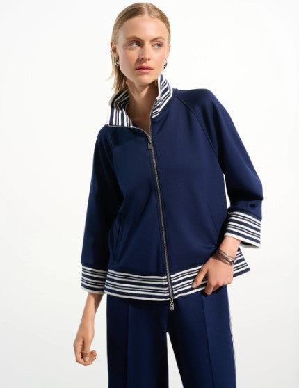 JOSEPH RIBKOFF JACKET FUNNEL COLLAR