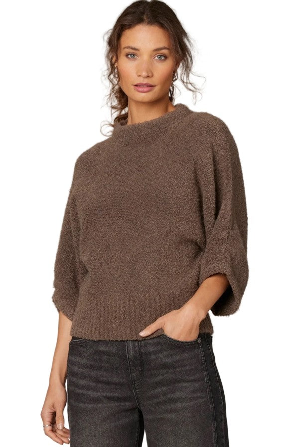 W&W 3/4 DOLMAN BLOUSON SWEATER