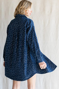 JOD DENIM DRESS SPARKLE MIDI