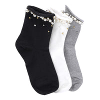 LIMLIM CRYSTAL PEARL SOCKS