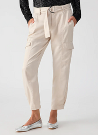 SANCTUARY SATIN CARGO PANT