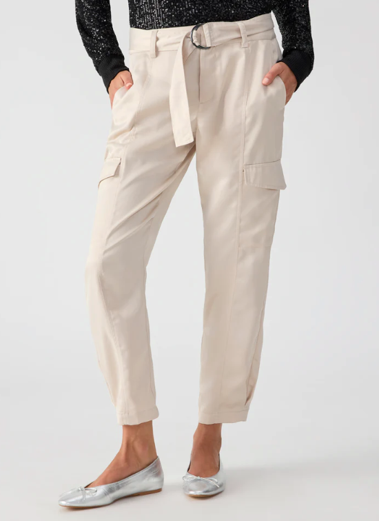 SANCTUARY SATIN CARGO PANT
