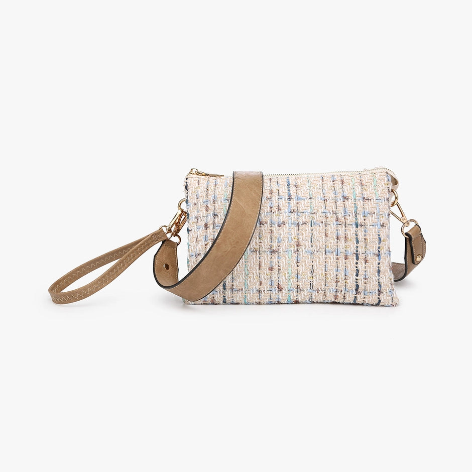 JEN & CO. 3 COMPARTMENT CROSSBODY/WRISTLET