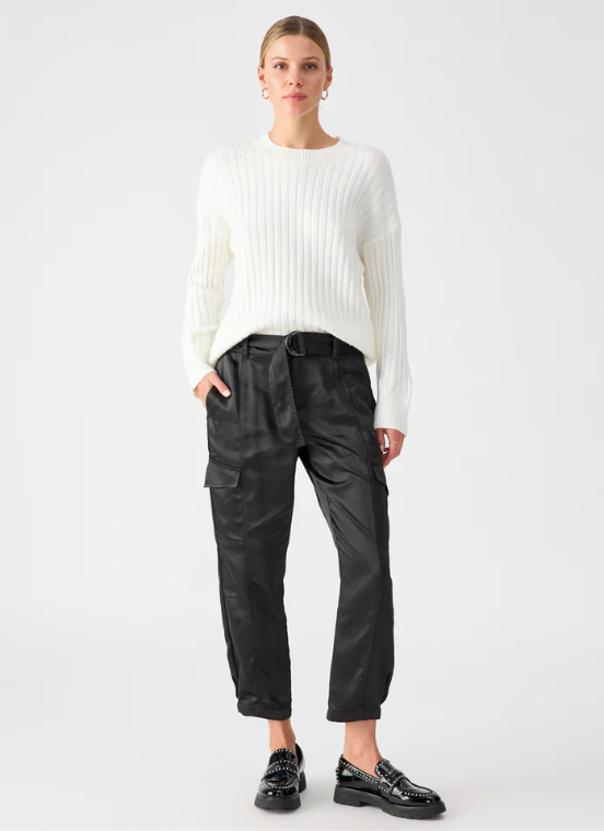 SANCTUARY SATIN CARGO PANT