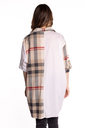 PURE BLOUSE PLAID
